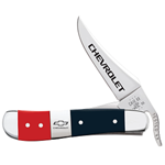 Chevrolet Red & Blue Synthetic Handle RussLock 33718 - Engravable