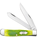 Case Lime Green Bone Trapper 61040 - Engravable