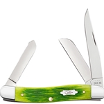 Case Lime Green Bone Medium Stockman 61041 - Engravable