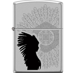 Zippo Indian w/ Sunburst 13302