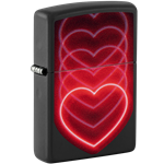 Zippo Neon Hearts - Black Light -  48593